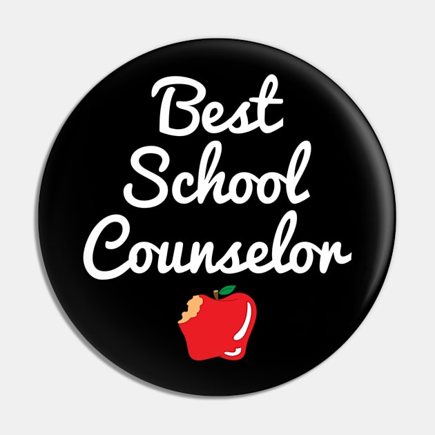 Best School Counselor Pin by TheBestHumorApparel