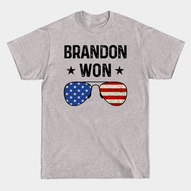 Disover Brandon Won Sunglasses American Flag - Brandon Won - T-Shirt