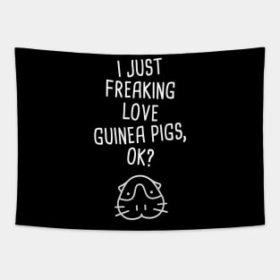 Cute And Funny Pet Guinea Pig Graphic Tapestry