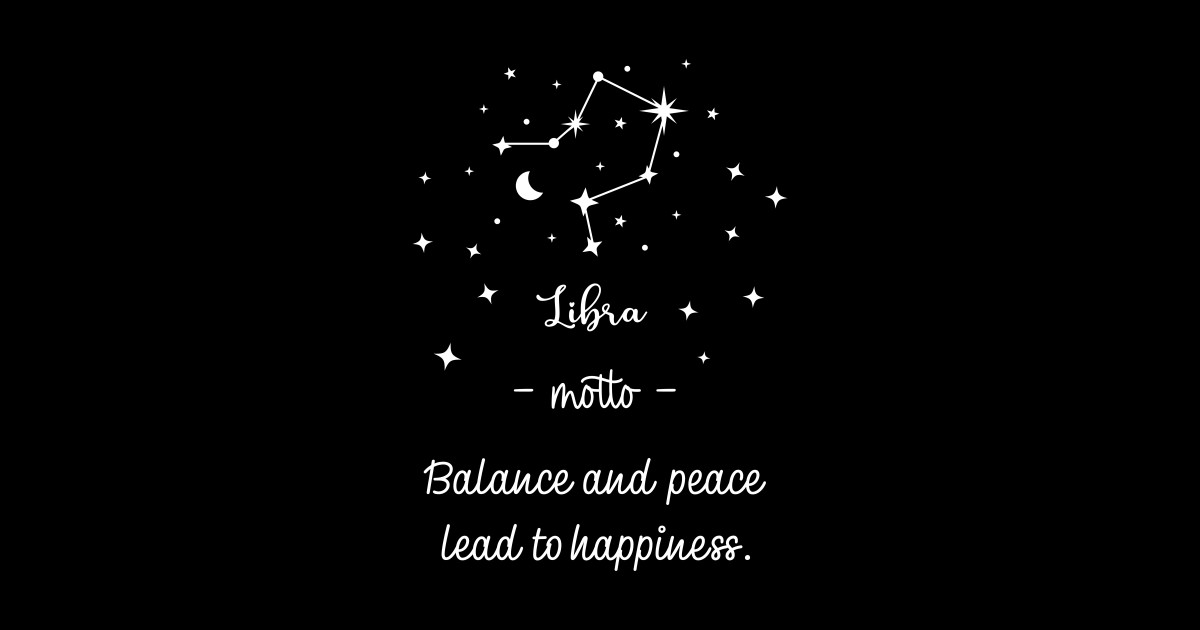 Key phrases of the zodiac signs: Libra - Zodiac - Sticker | TeePublic