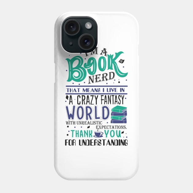 Book Nerd Phone Case by KsuAnn