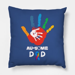 AUTISM AWESOME DAD Pillow