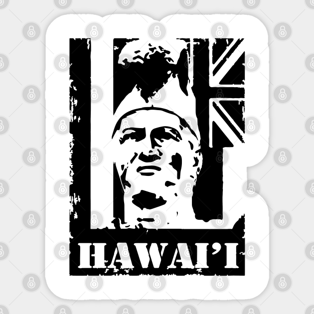 Hawai I King Kamehameha By Hawaii Nei All Day Hawaii Sticker Teepublic
