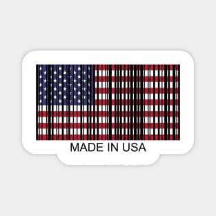 independence day barcode flag usa 4th of july Magnet
