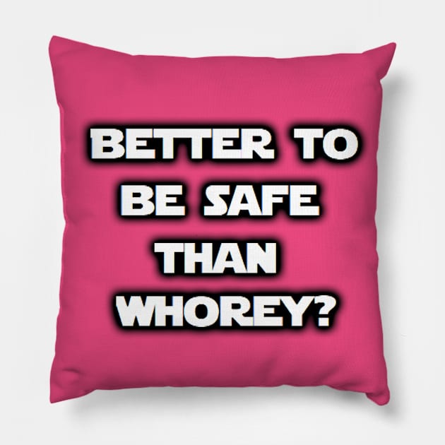 Be Safe? Pillow by IanWylie87