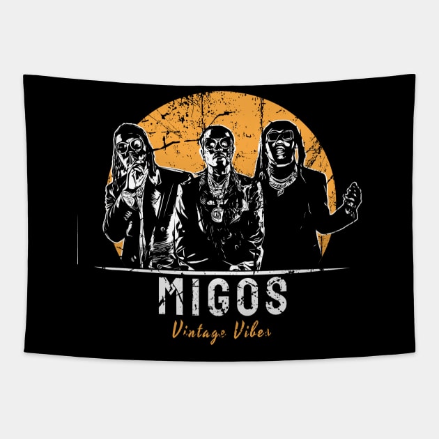 vintage vibes migos Tapestry by Now and Forever