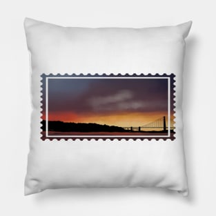 Golden Gate Sunset Pillow