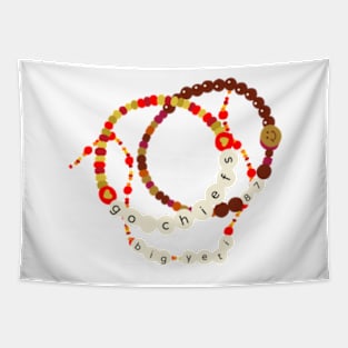 Chiefs - Kelce Friendship Bracelet Tapestry