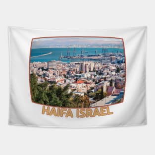 Israel, Haifa. Cityscape Tapestry