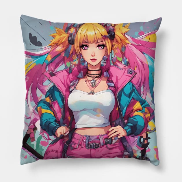 Anime Whisker Warriors Pillow by animegirlnft