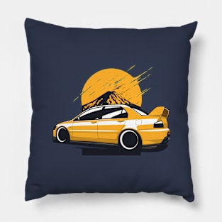 Yellow Lancer EVO 8 Pillow