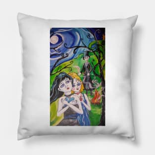 Tim Burton Johnny Depp inspired Pillow