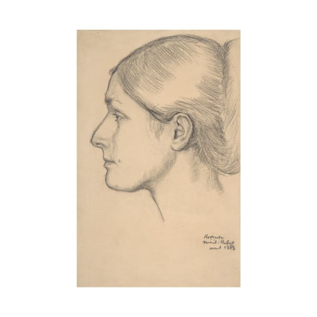 Portrait of Hortense Valpincon by Edgar Degas by Classic Art Stall