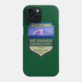 Mount Rainier National Park State of Washington Phone Case