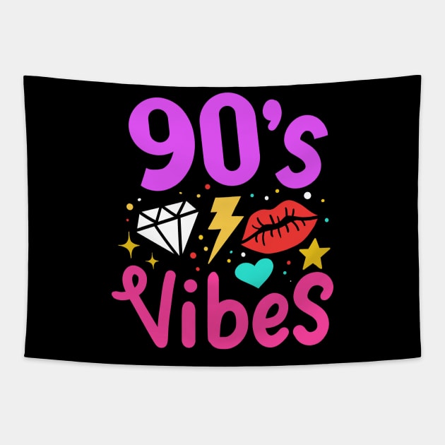 90's 1990's Nineties Tapestry by KAWAIITEE