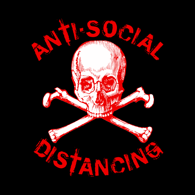 Antisocial Distancing - Red by MotiviTees