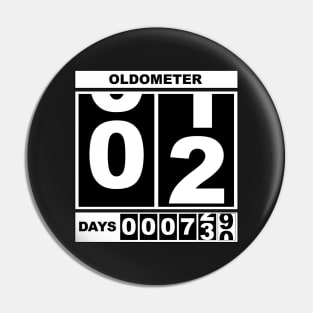 2nd Birthday Oldometer Pin