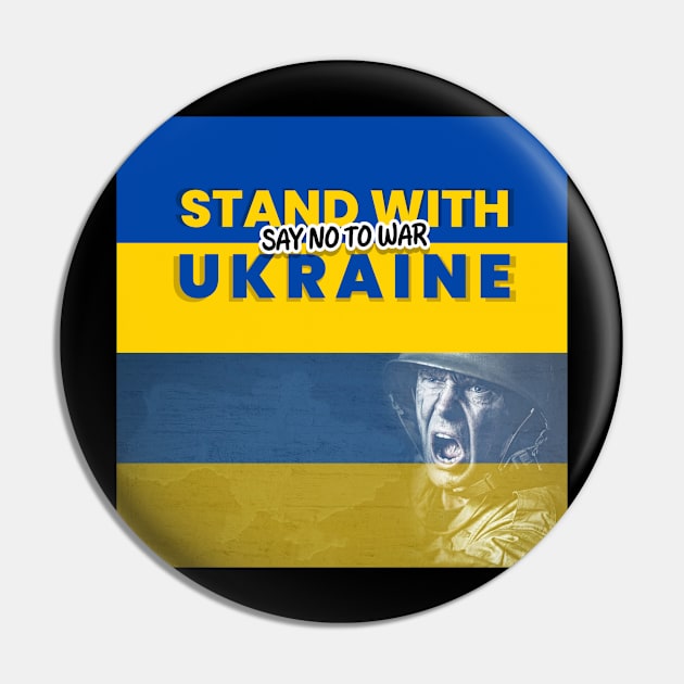 Stand With Ukraine Pin by  Karma Institute