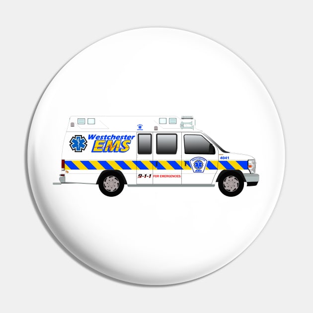 Westchester EMS Ambulance Pin by BassFishin