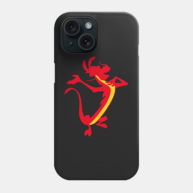 Red Lizard Phone Case by beefy-lamby