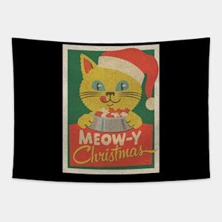 Christmas Cat Tapestry