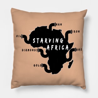 starving africa Pillow