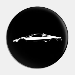 Jaguar C-X75 Silhouette Pin