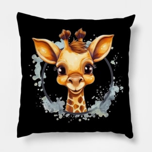 Meet Gertrude, the cutest baby giraffe in the savannah Pillow