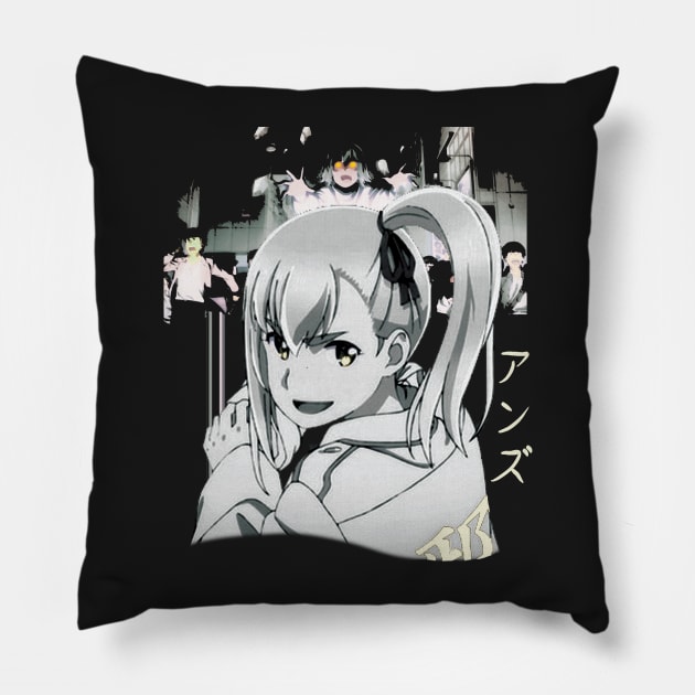 Hinamatsuri ''ANZU'' V1 Pillow by riventis66