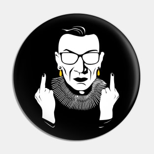 RBG Middle Finger Pin