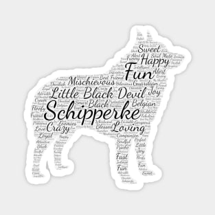 Schipperke Word Art Magnet