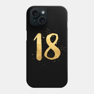 18 eighteen gold Phone Case