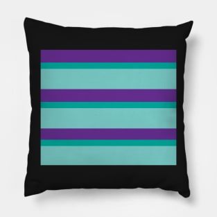 Strips - purple and blue. Pillow