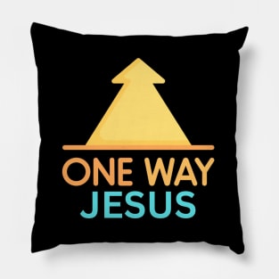 One Way Jesus | Christian Pillow