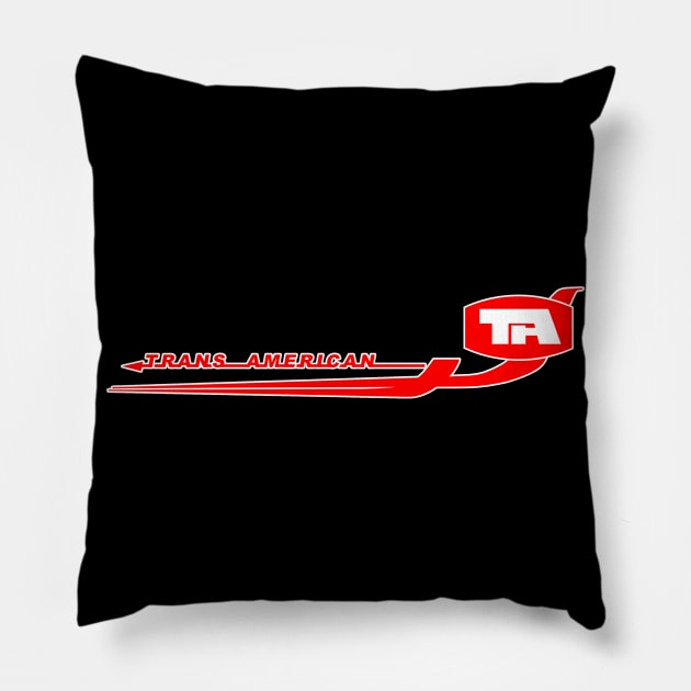 Trans American Pillow by BigOrangeShirtShop