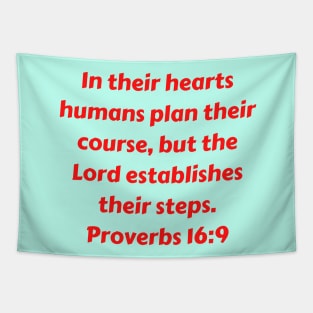 Bible Verse Proverbs 16:9 Tapestry