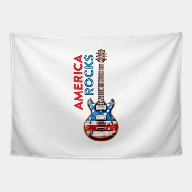 America rocks! Tapestry by adigitaldreamer