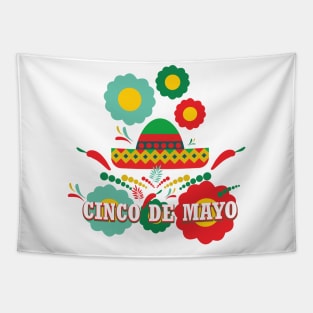 Cinco De Mayo - Sombrero Mexican Tapestry