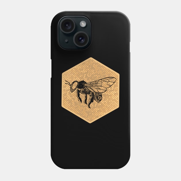 Honey bee Phone Case by Padzilla Designs