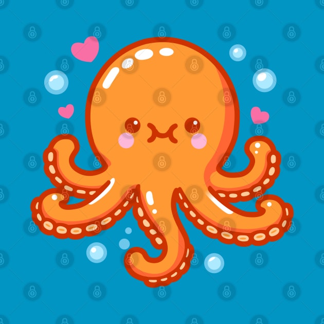 Cute Orange Octopus by Arief Uchiha