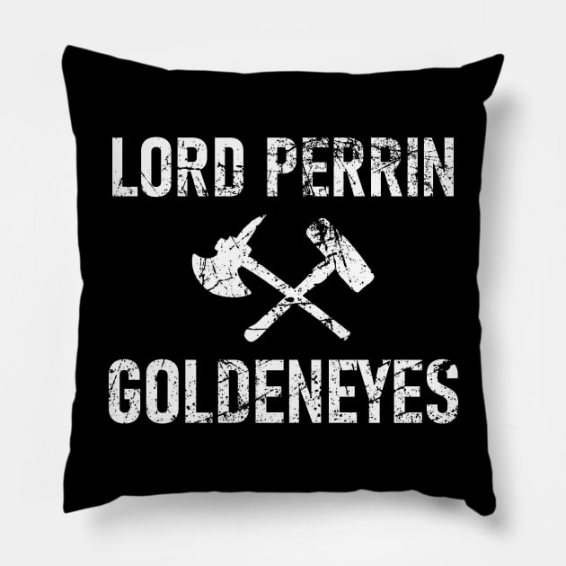 Lord Perrin Goldeneyes Distressed. Pillow by charliecam96