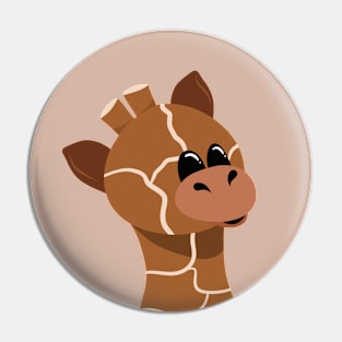 Sweet Giraffe Face Pin