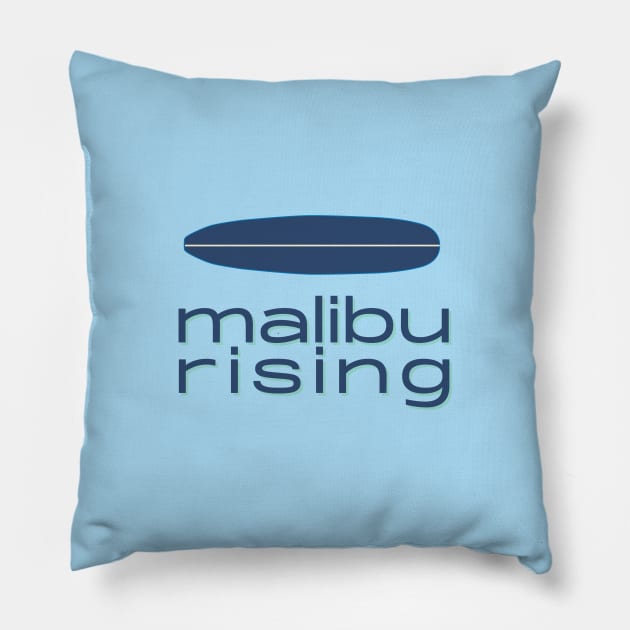 Malibu Rising Taylor Reid Book Novel Illustration Pillow by heyvisuals