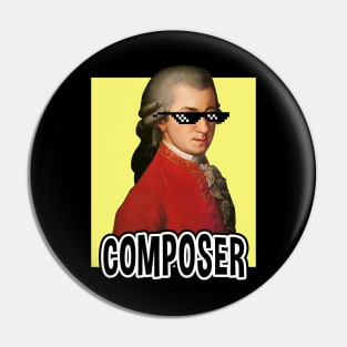 Mozart Composer Pin