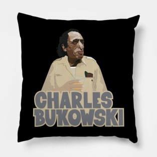 Charles Bukowski: A Glimpse Beyond Conformity Pillow