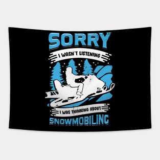 Snowmobiling Motor Sled Snowmobiler Gift Tapestry