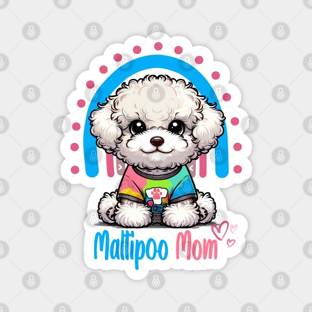 Maltipoo Mom Magnet by JessArty