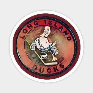 Long Island Ducks Hockey Magnet