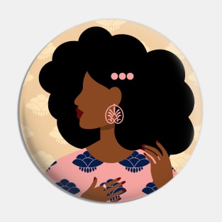 Woman in Pink Pin