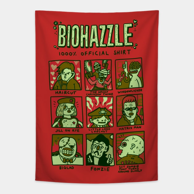 Biohazzle: 1000% Official T Shirt Tapestry by Couk